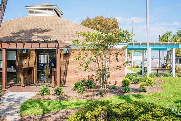 Exterior of the Folly Beach library.