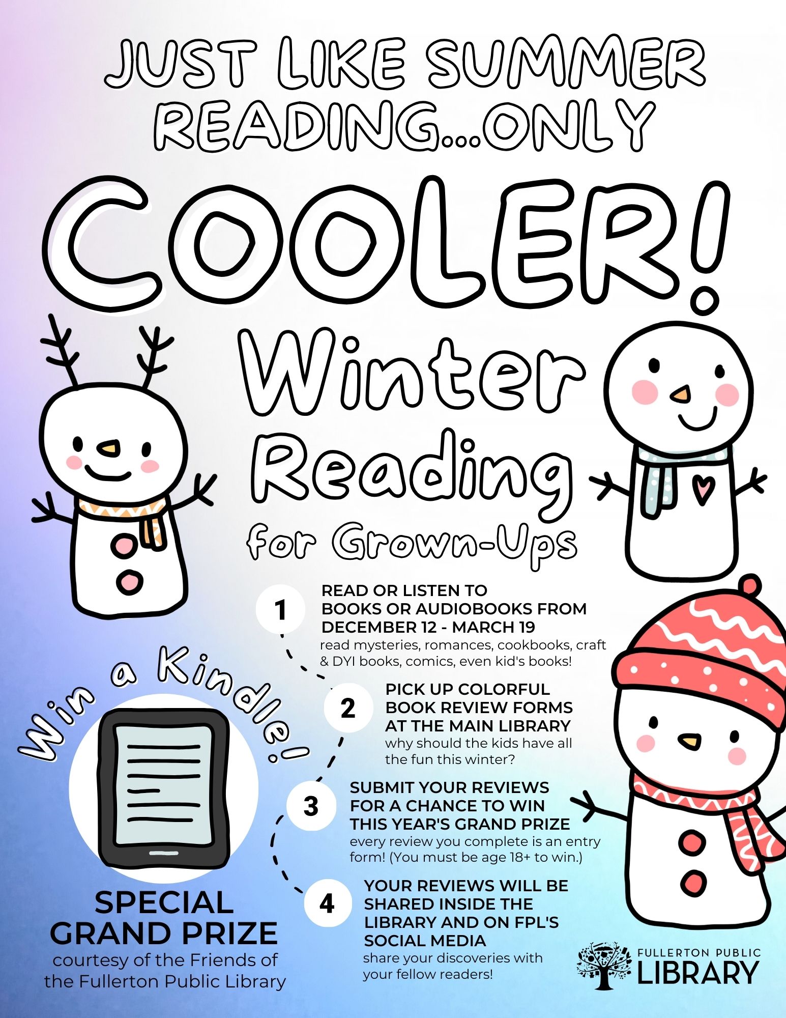 Winter Reading FlyerPoster