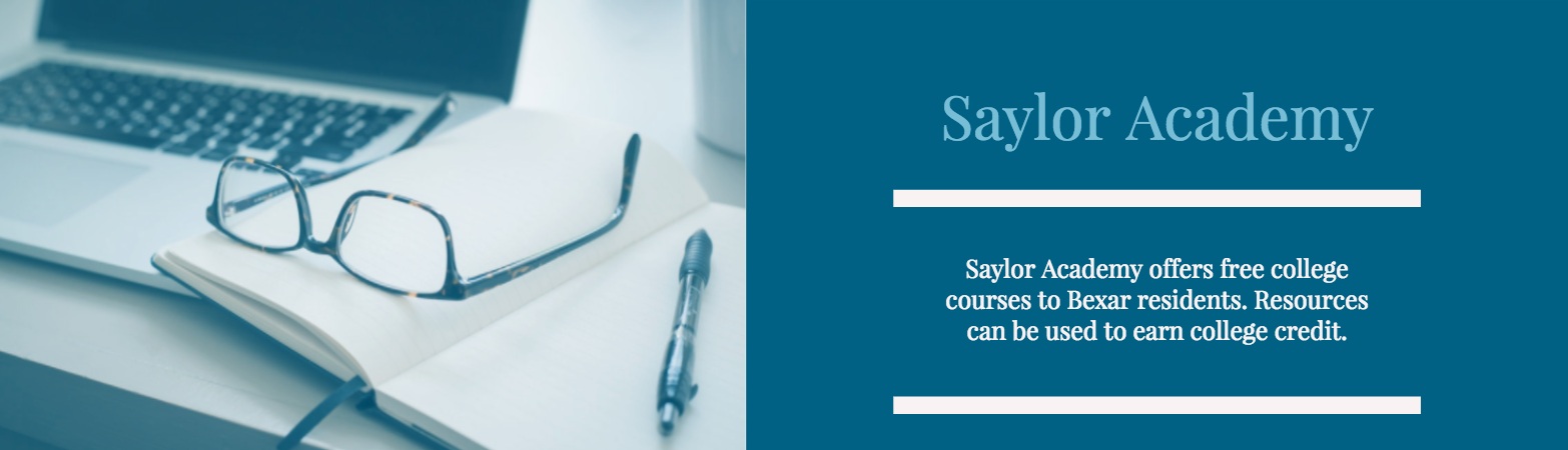 Saylor Academy. Click here for information on resources that can be used to earn college credit.