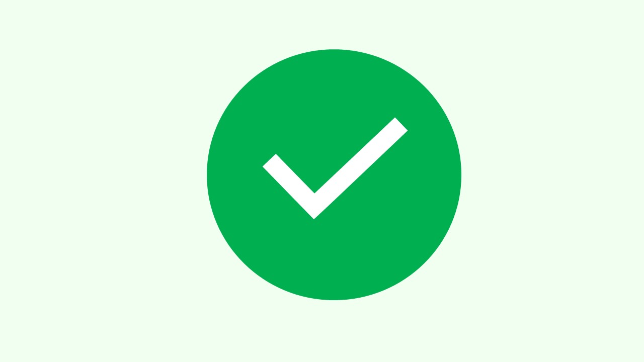 green tick