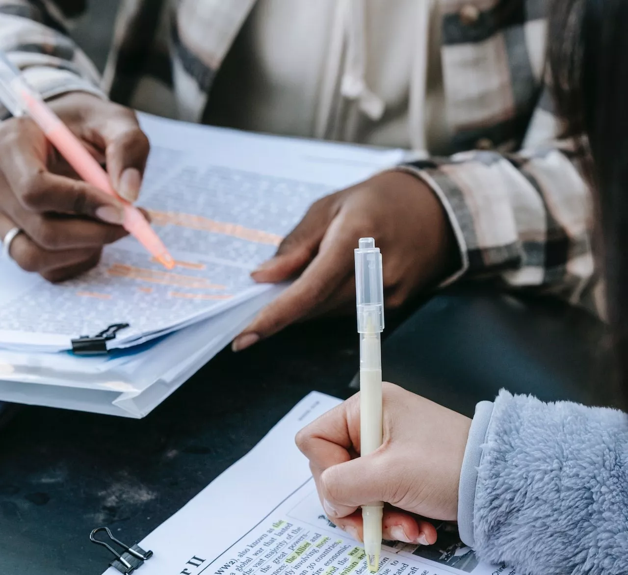 researcher reading a resarch article